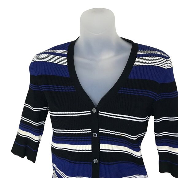 NWOT Judith & Charles Striped Button Down Top Size L - Picture 3 of 7
